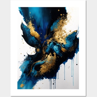 Stormy Strife - Abstract Alcohol Ink Resin Art Posters and Art